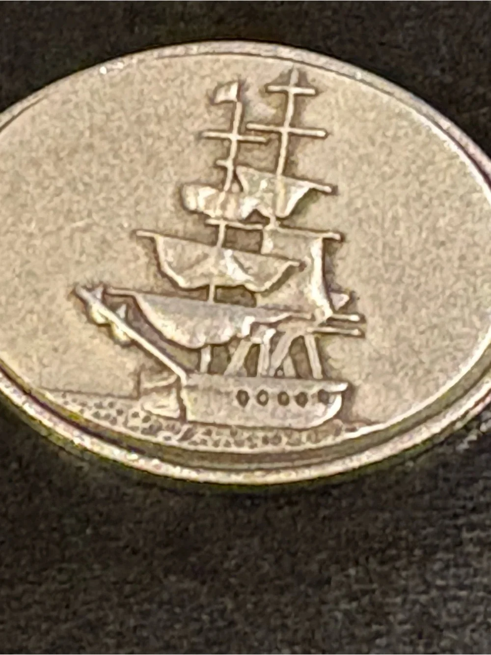 Encore TEG 2004 Tall Ship Sailing Galleon Silver Pewter Lapel Pin⁠
